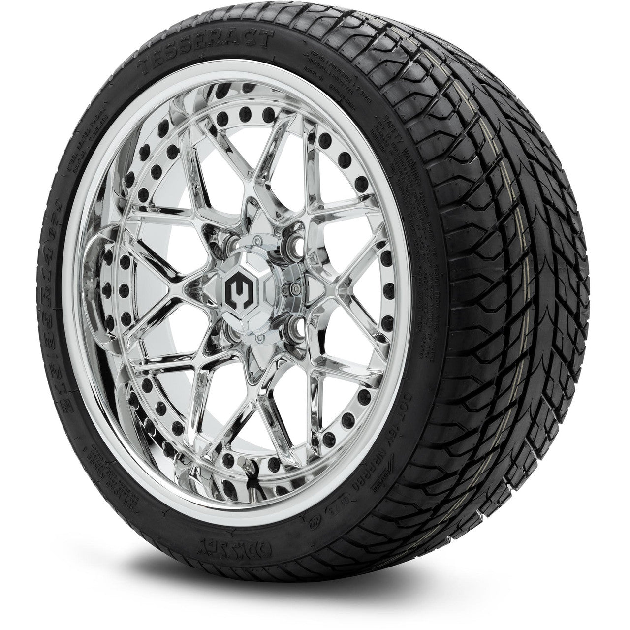 MODZ® 14" Formula Chrome - LowPro Street Tire and Wheels Combo