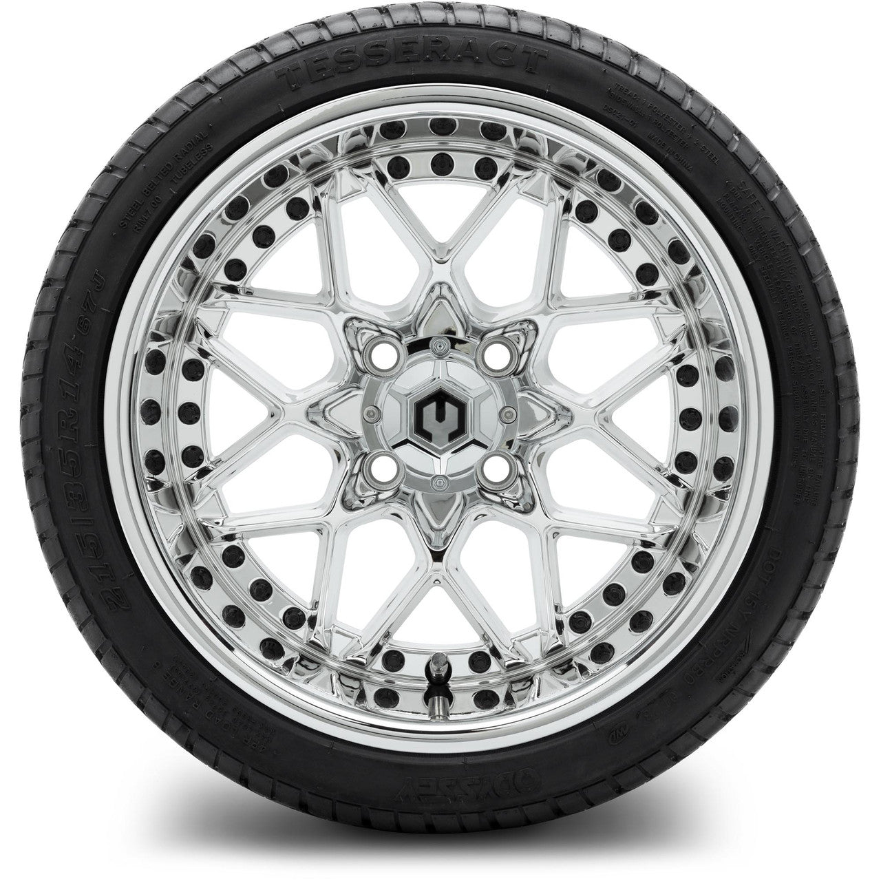 MODZ® 14" Formula Chrome - LowPro Street Tire and Wheels Combo