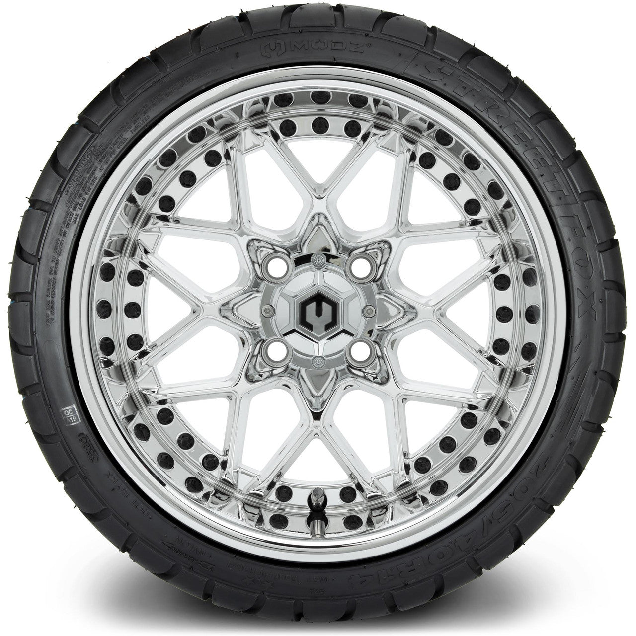 MODZ® 14" Formula Chrome - LowPro Street Tire and Wheels Combo