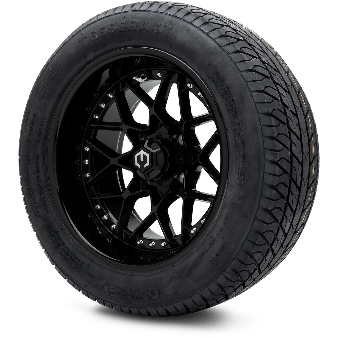 MODZ® 14" Formula Glossy Black - Lifted Tires and Wheels Combo
