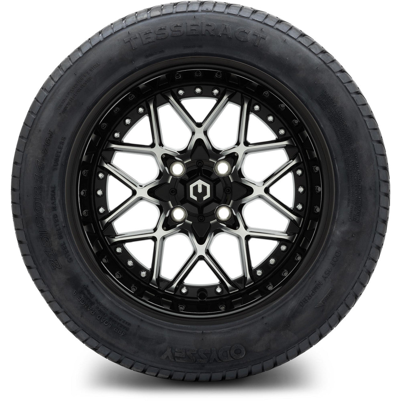 MODZ® 14" Formula Machined Black - Lifted Tires and Wheels Combo