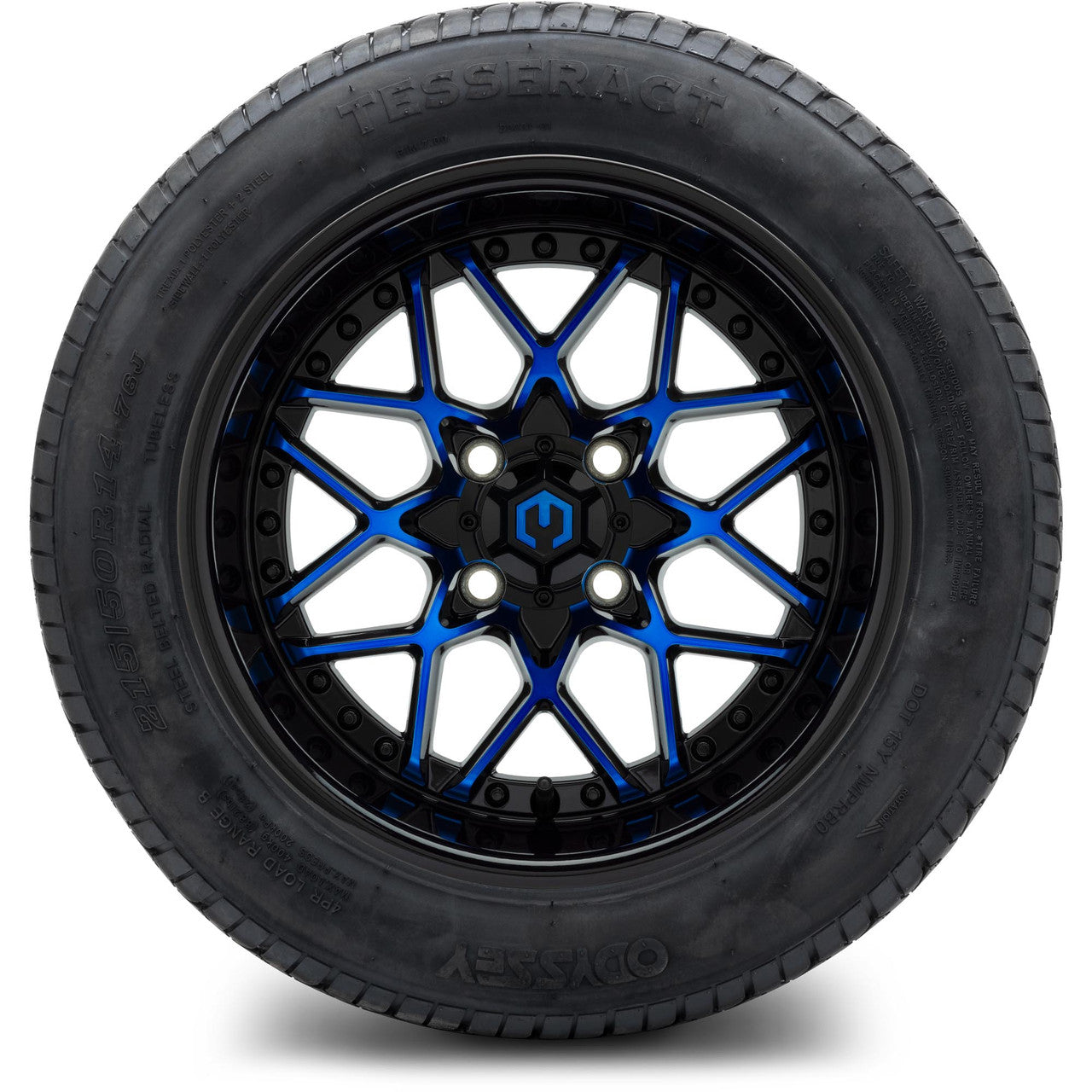 MODZ® 14" Formula Blue and Black - Lifted Tires and Wheels Combo
