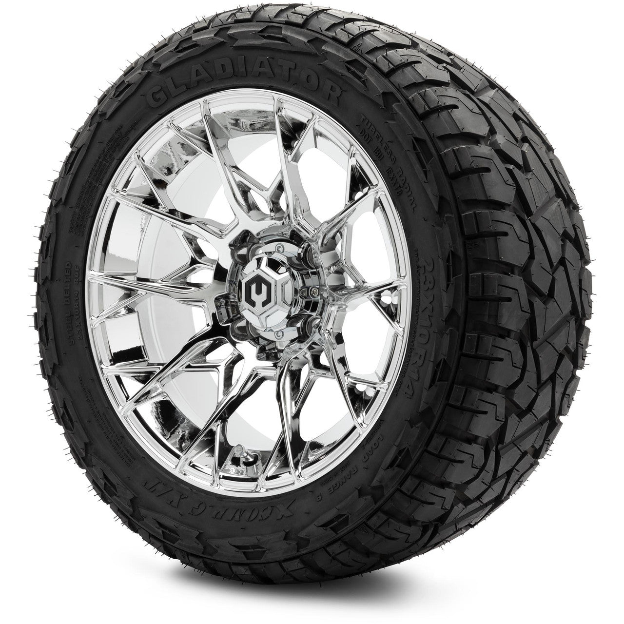 MODZ® 14" Chaos Chrome - Lifted Tires and Wheels Combo