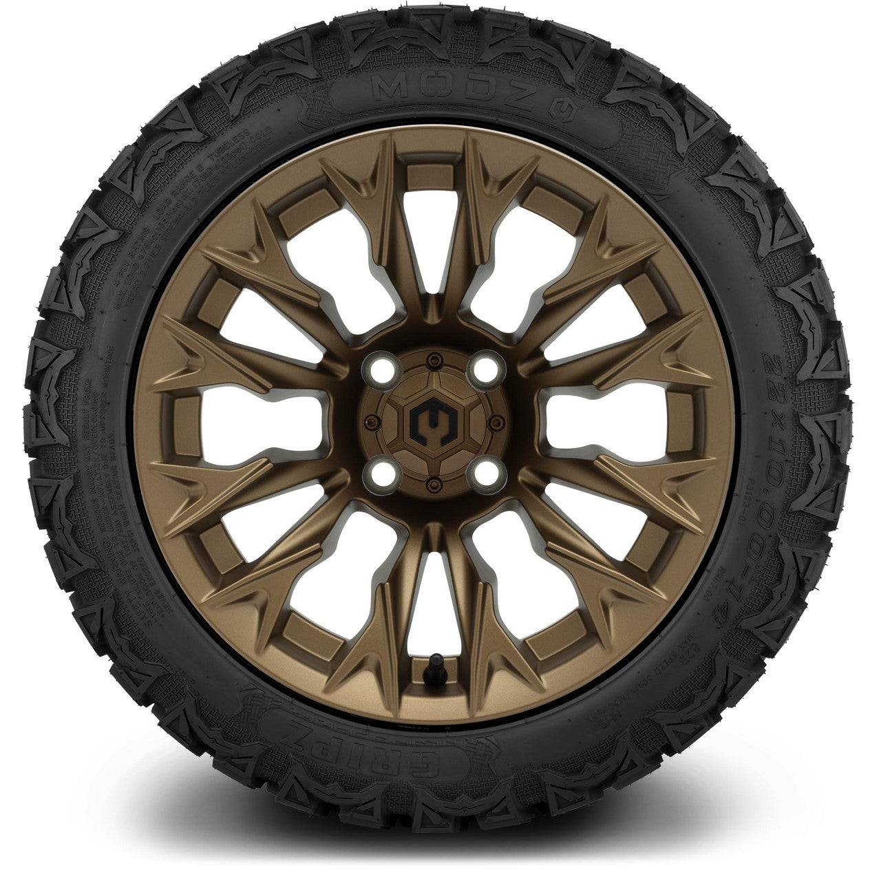 MODZ® 14" Falcon Matte Bronze - Lifted Tires and Wheels Combo