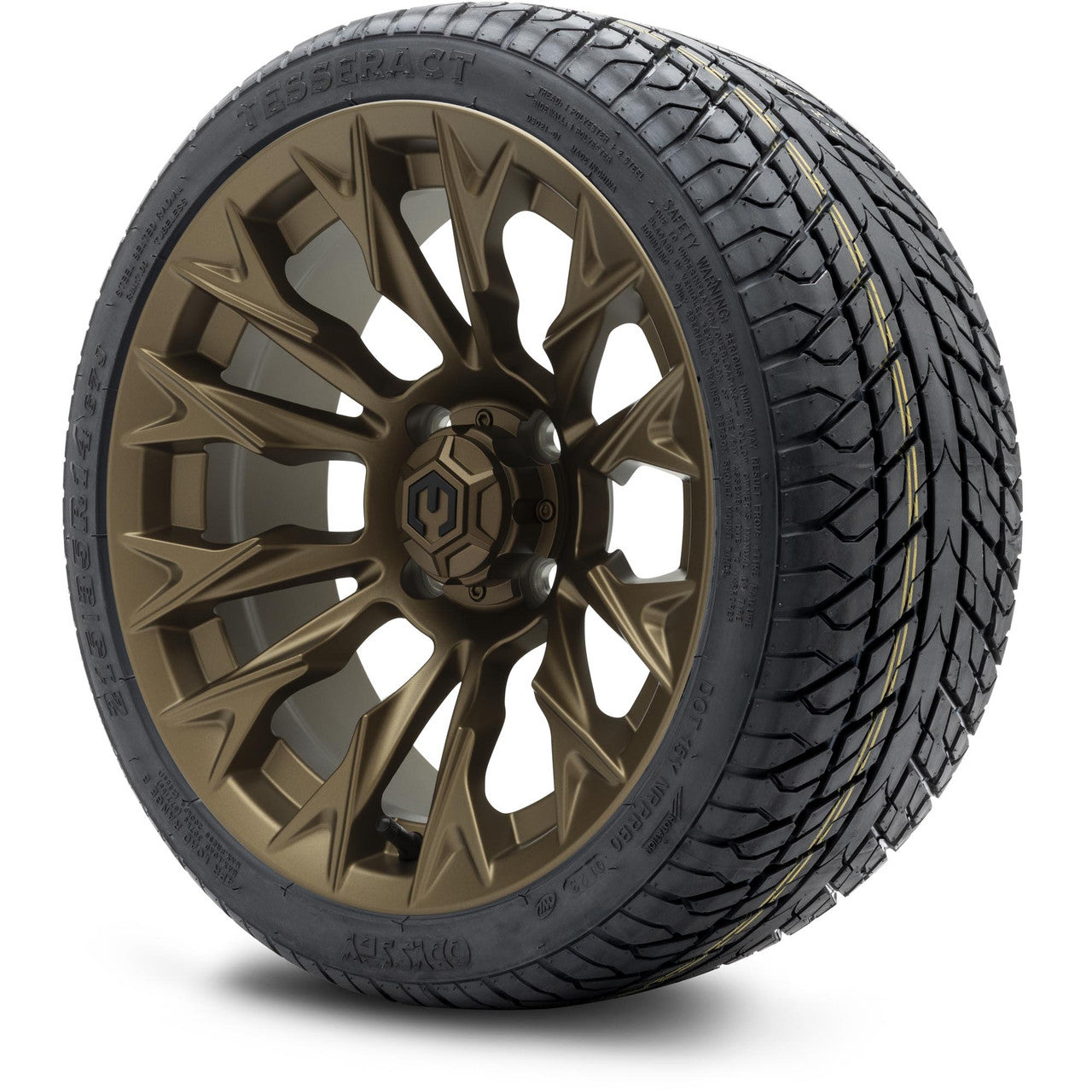 MODZ® 14" Falcon Matte Bronze - Low Profile Tires and Wheels Combo