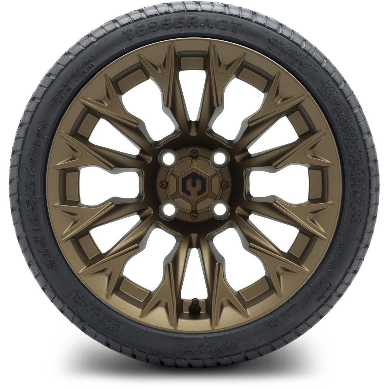 MODZ® 14" Falcon Matte Bronze - Low Profile Tires and Wheels Combo