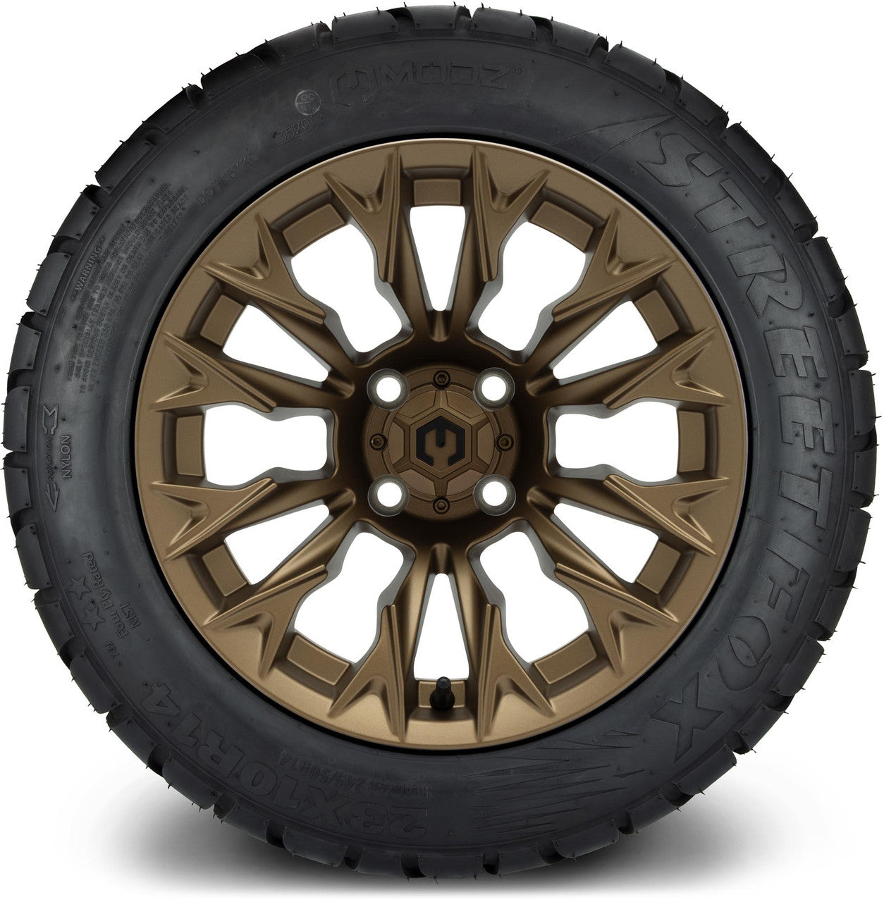 MODZ® 14" Falcon Matte Bronze - Lifted Tires and Wheels Combo