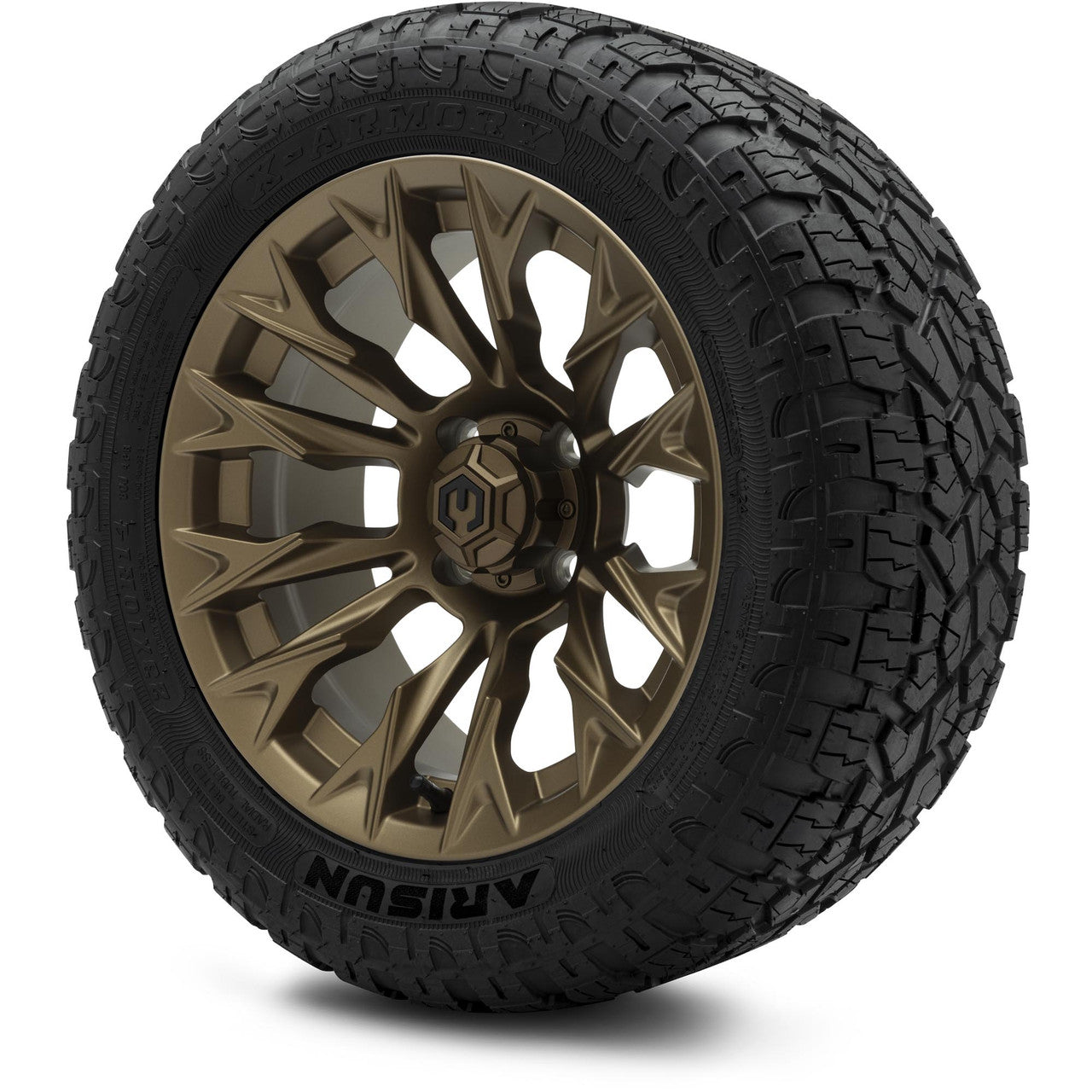 MODZ® 14" Falcon Matte Bronze - Lifted Tires and Wheels Combo