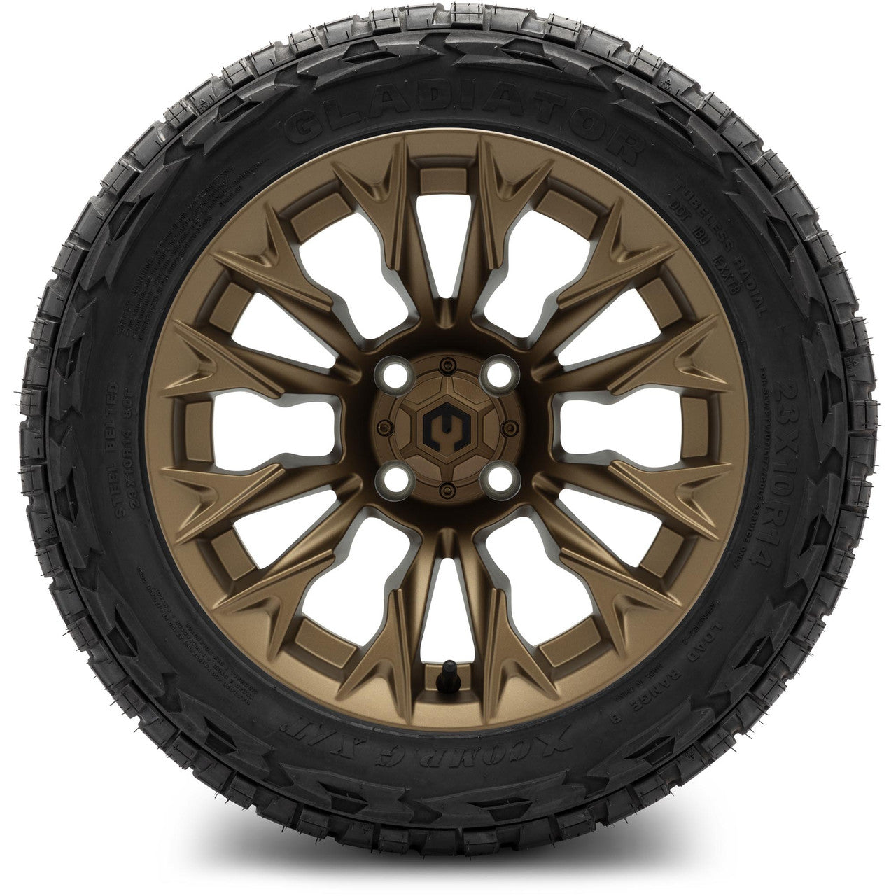 MODZ® 14" Falcon Matte Bronze - Lifted Tires and Wheels Combo