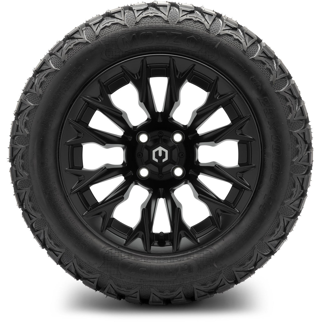 MODZ® 14" Falcon Matte Black - Lifted Tires and Wheels Combo
