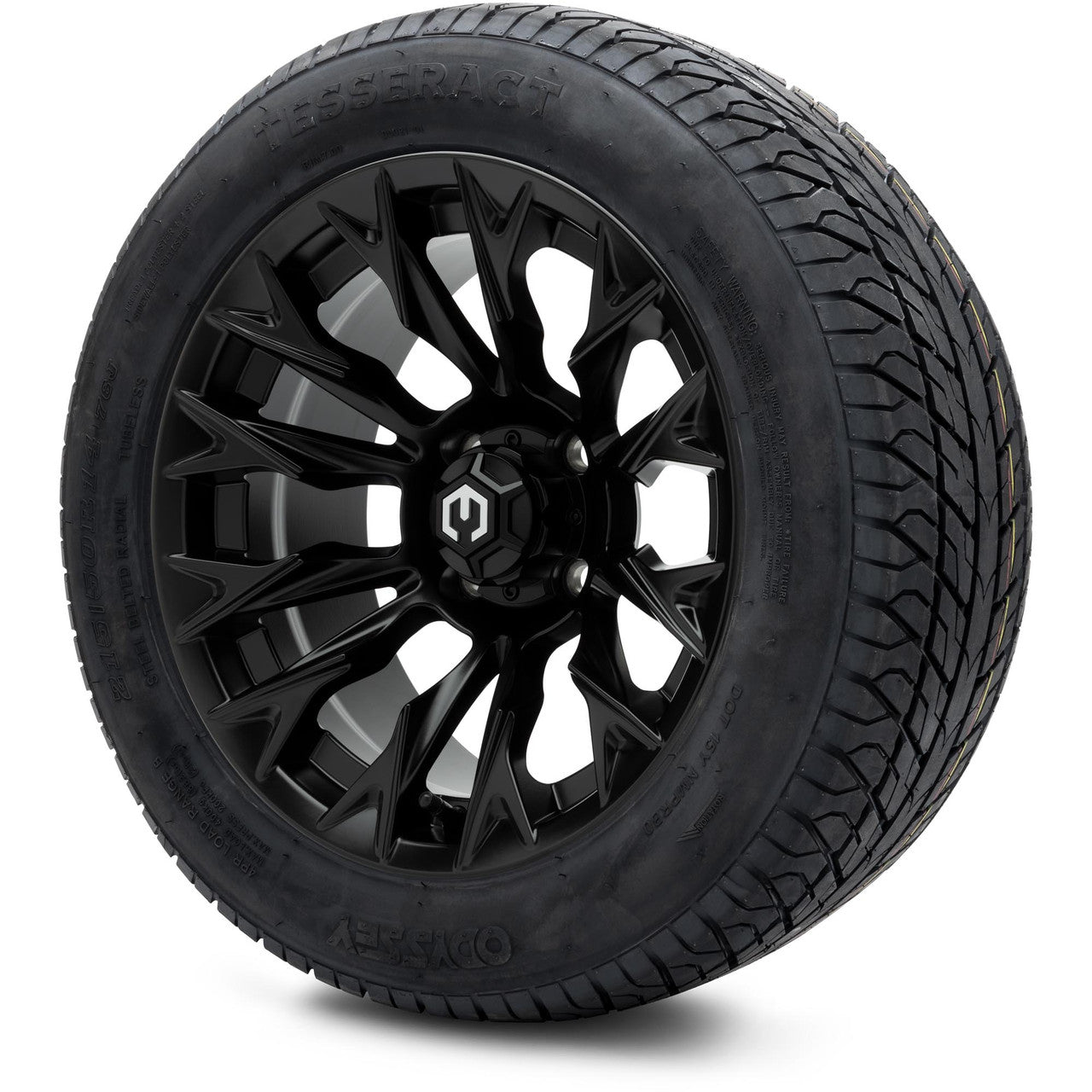 MODZ® 14" Falcon Matte Black - Lifted Tires and Wheels Combo