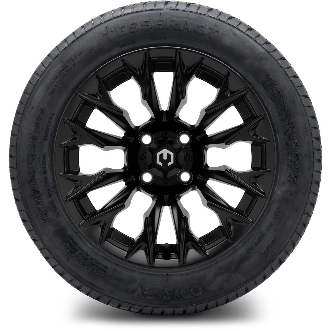 MODZ® 14" Falcon Matte Black - Lifted Tires and Wheels Combo