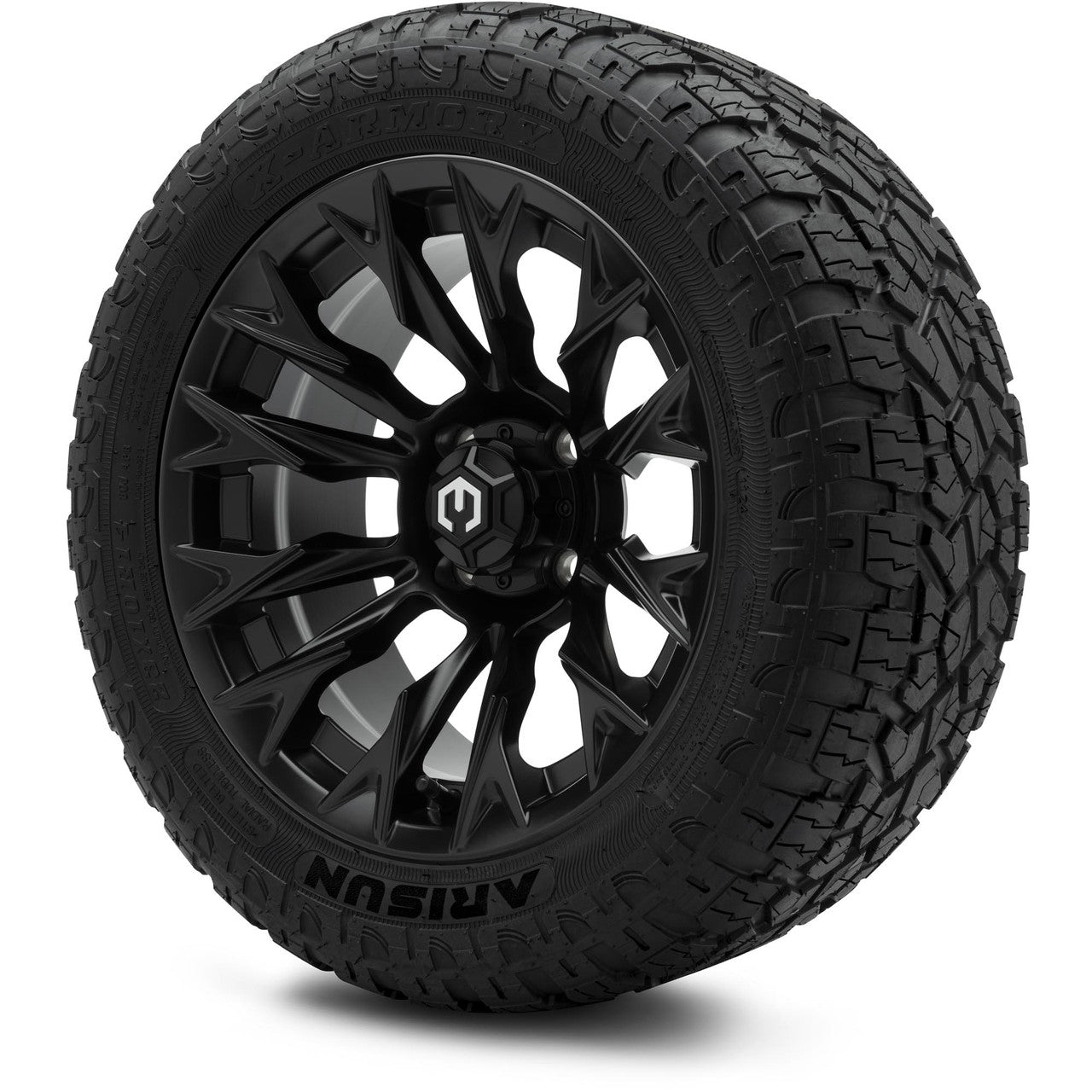 MODZ® 14" Falcon Matte Black - Lifted Tires and Wheels Combo