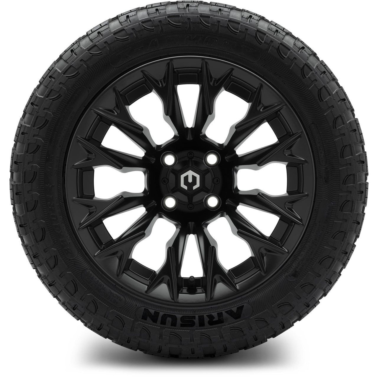 MODZ® 14" Falcon Matte Black - Lifted Tires and Wheels Combo