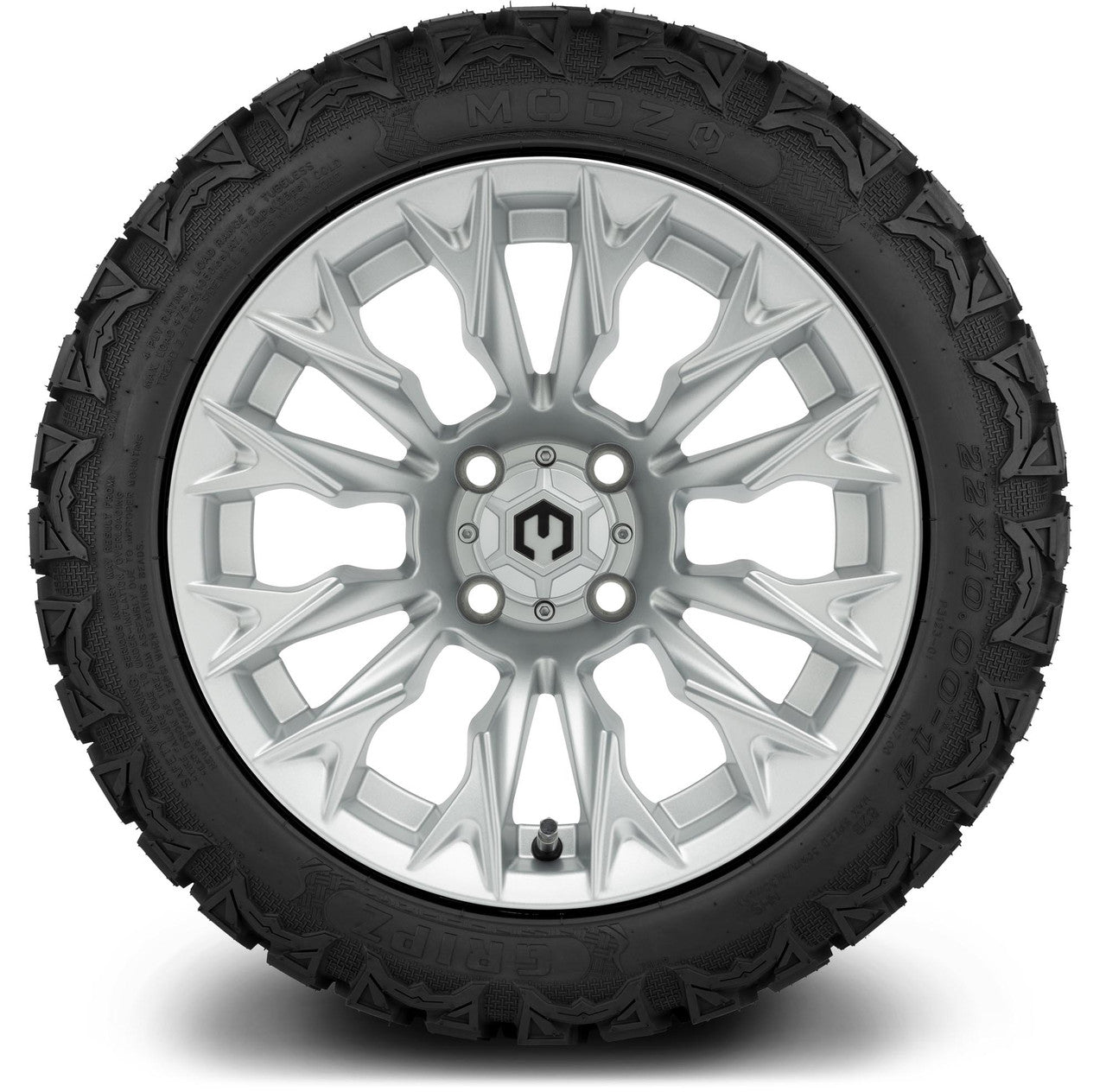 MODZ® 14" Falcon Silver - Lifted Tires and Wheels Combo