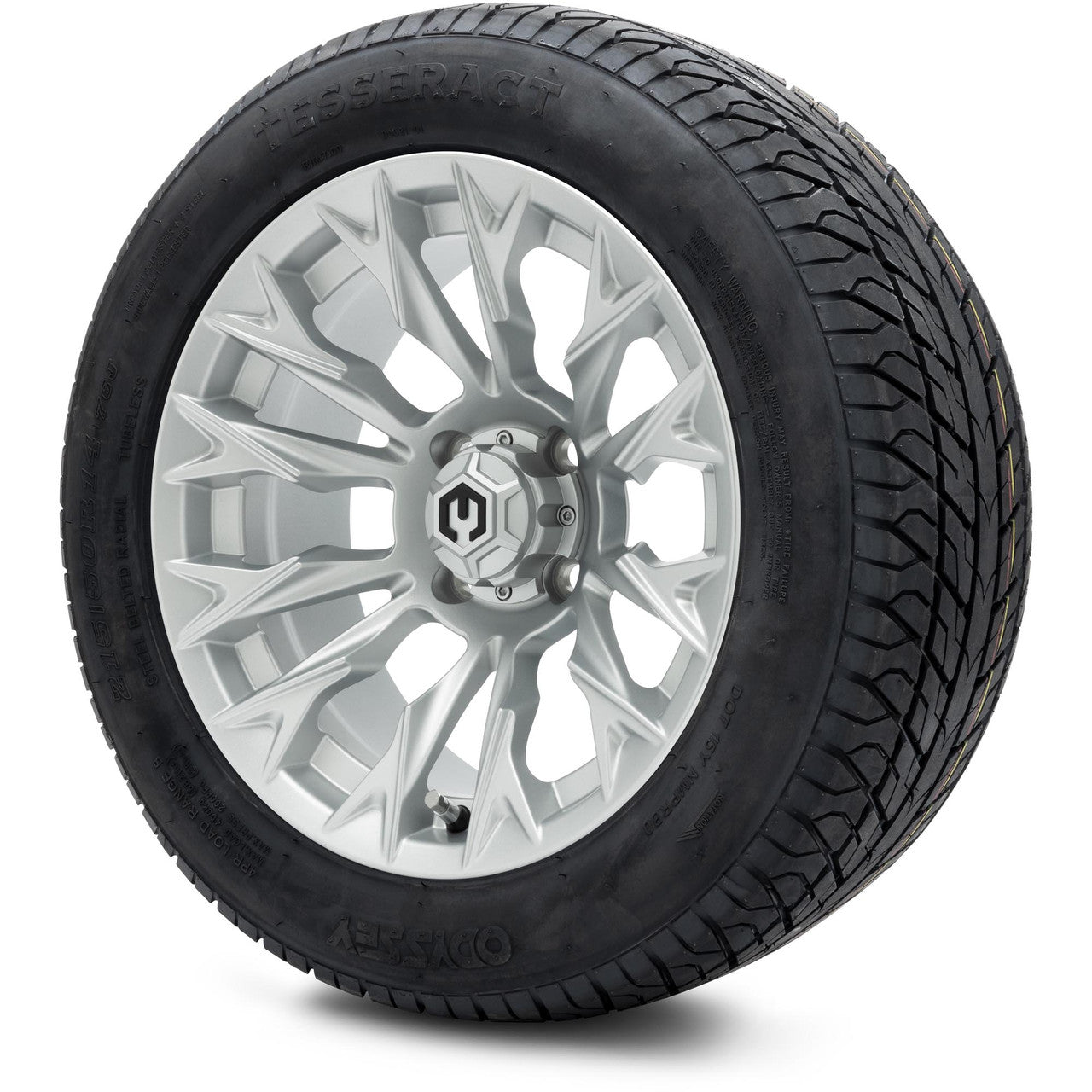 MODZ® 14" Falcon Silver - Lifted Tires and Wheels Combo