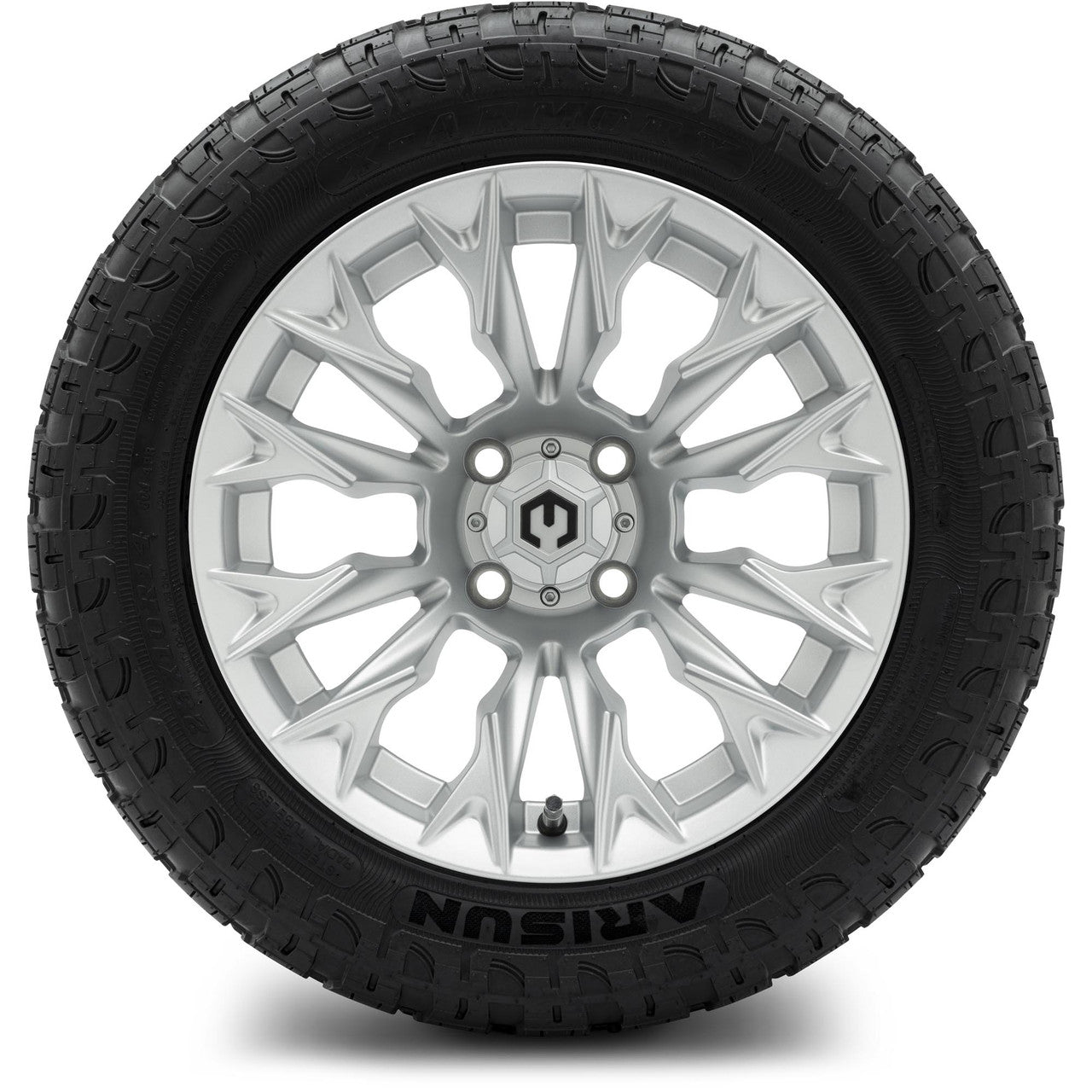 MODZ® 14" Falcon Silver - Lifted Tires and Wheels Combo