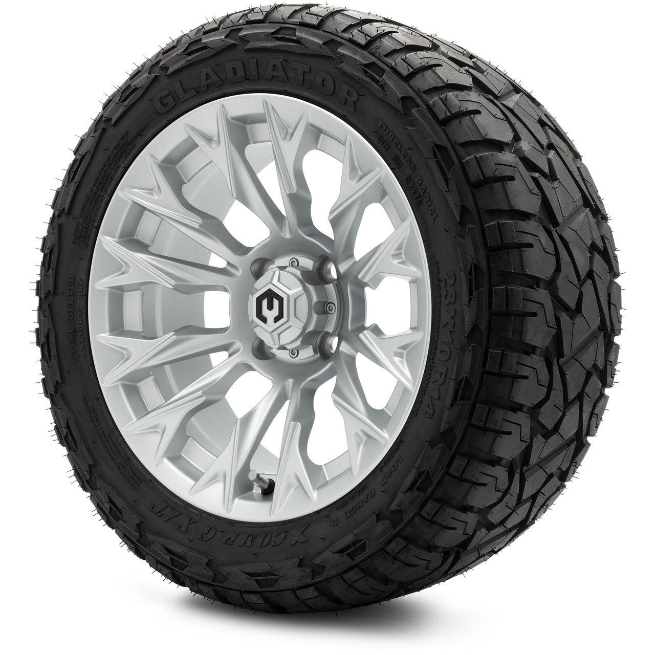 MODZ® 14" Falcon Silver - Lifted Tires and Wheels Combo
