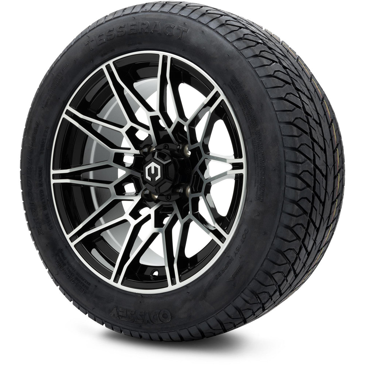 MODZ® 14" Galaxy Machined Black - Lifted Tires and Wheels Combo