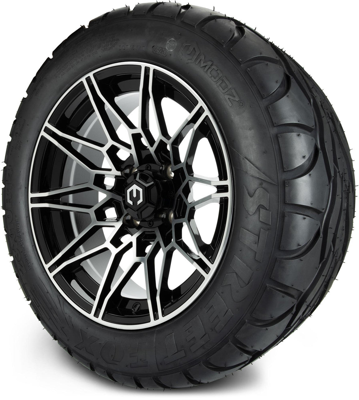 MODZ® 14" Galaxy Machined Black - Lifted Tires and Wheels Combo