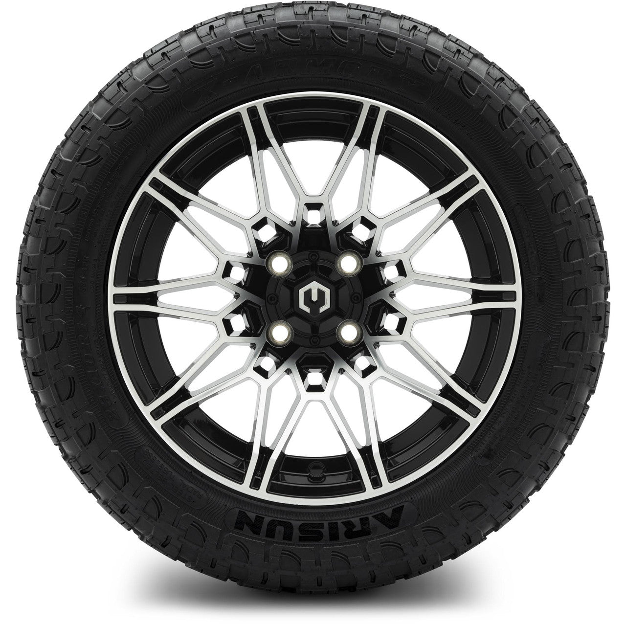 MODZ® 14" Galaxy Machined Black - Lifted Tires and Wheels Combo