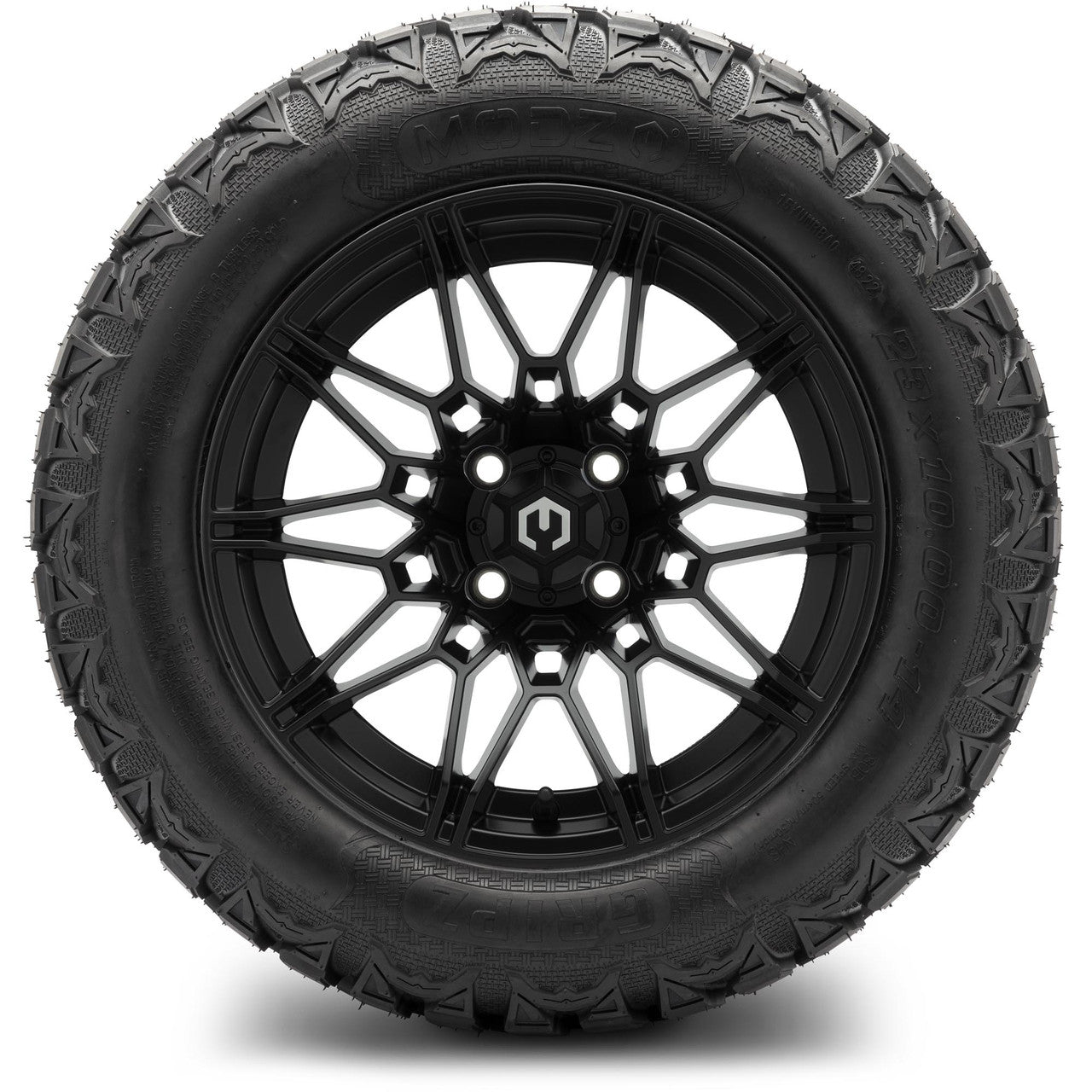 MODZ® 14" Galaxy Matte Black - Lifted Tires and Wheels Combo