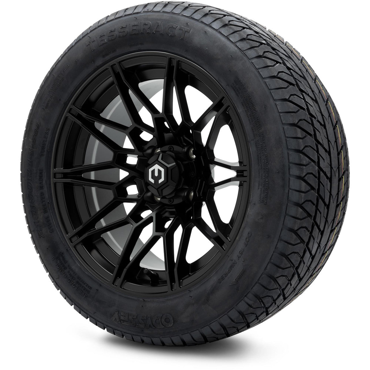 MODZ® 14" Galaxy Matte Black - Lifted Tires and Wheels Combo