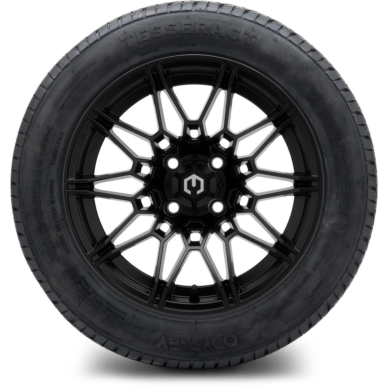 MODZ® 14" Galaxy Matte Black - Lifted Tires and Wheels Combo