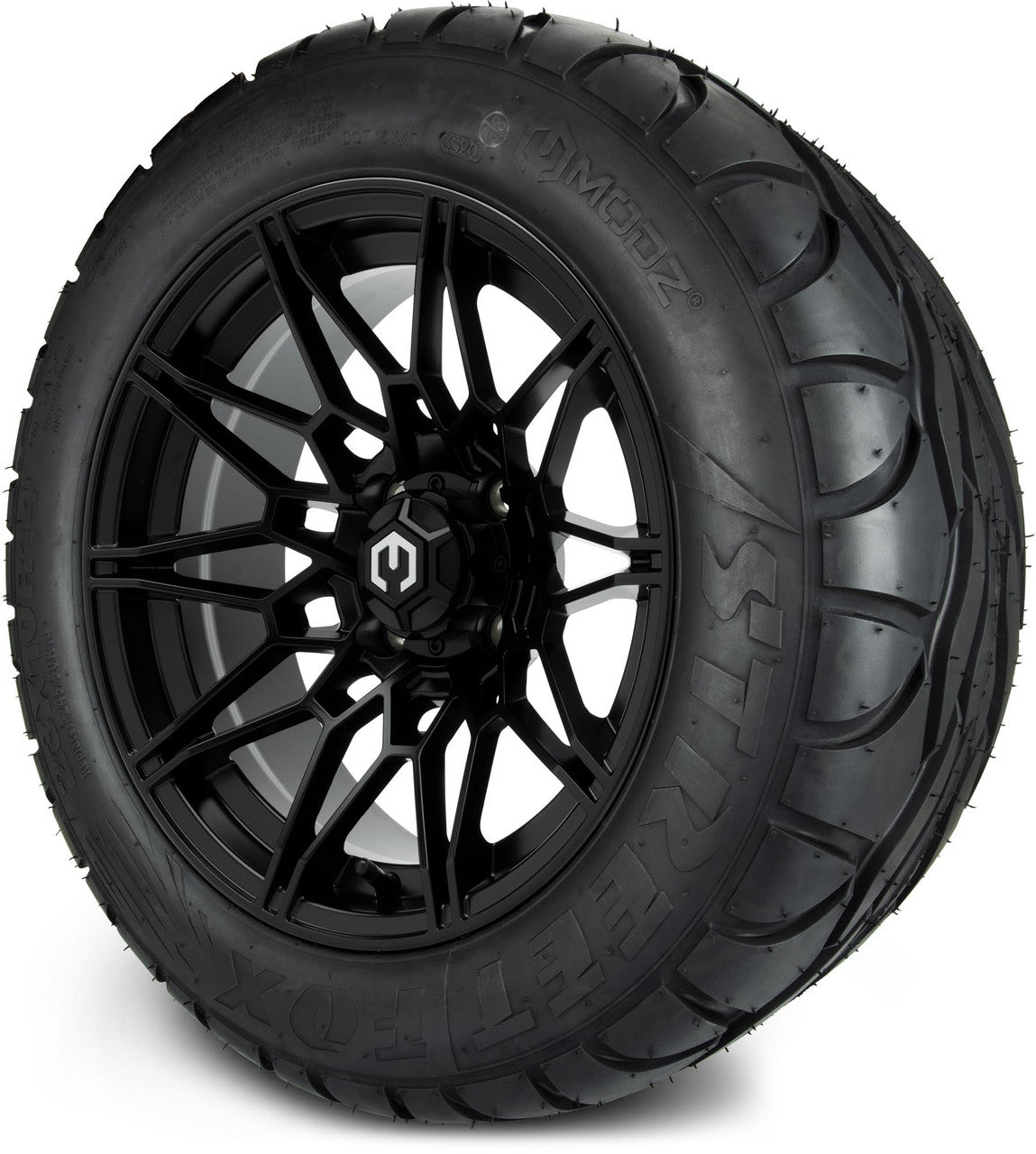 MODZ® 14" Galaxy Matte Black - Lifted Tires and Wheels Combo