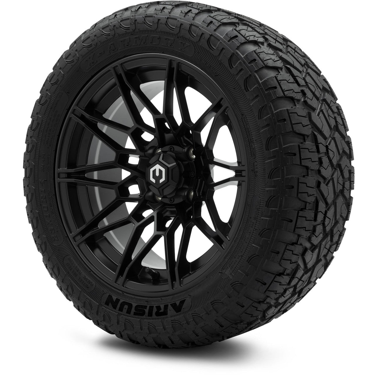 MODZ® 14" Galaxy Matte Black - Lifted Tires and Wheels Combo