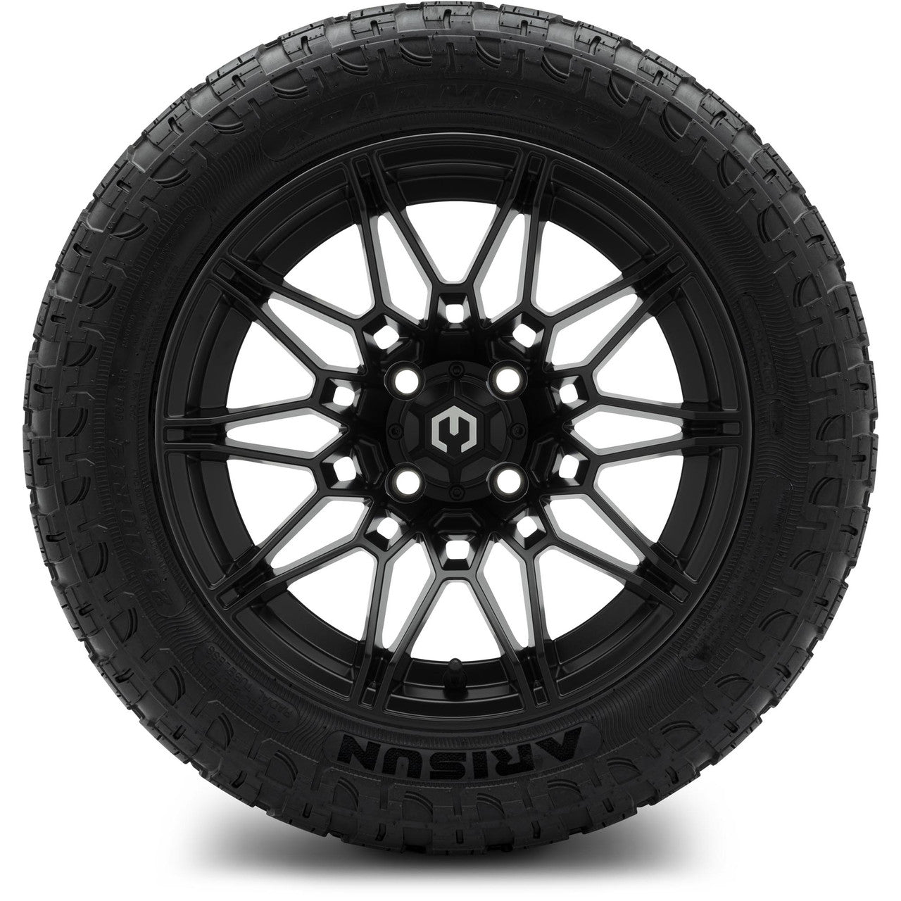 MODZ® 14" Galaxy Matte Black - Lifted Tires and Wheels Combo
