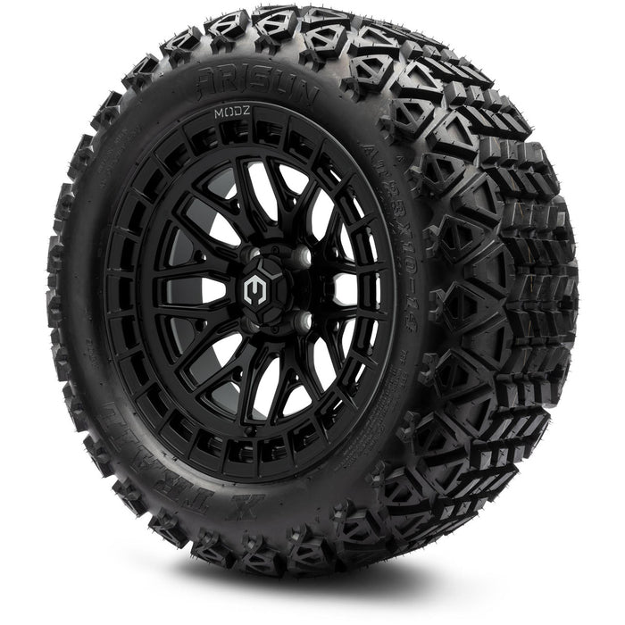 MODZ® 14" Torrent Matte Black - Lifted Tires and Wheels Combo