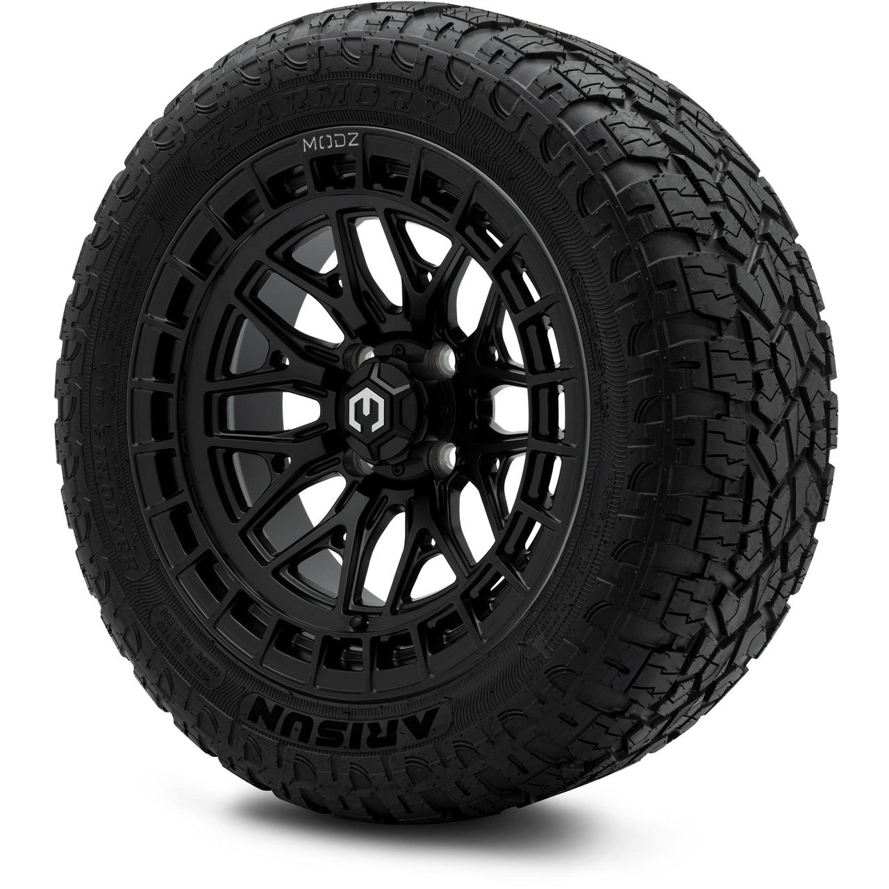 MODZ® 14" Torrent Matte Black - Lifted Tires and Wheels Combo