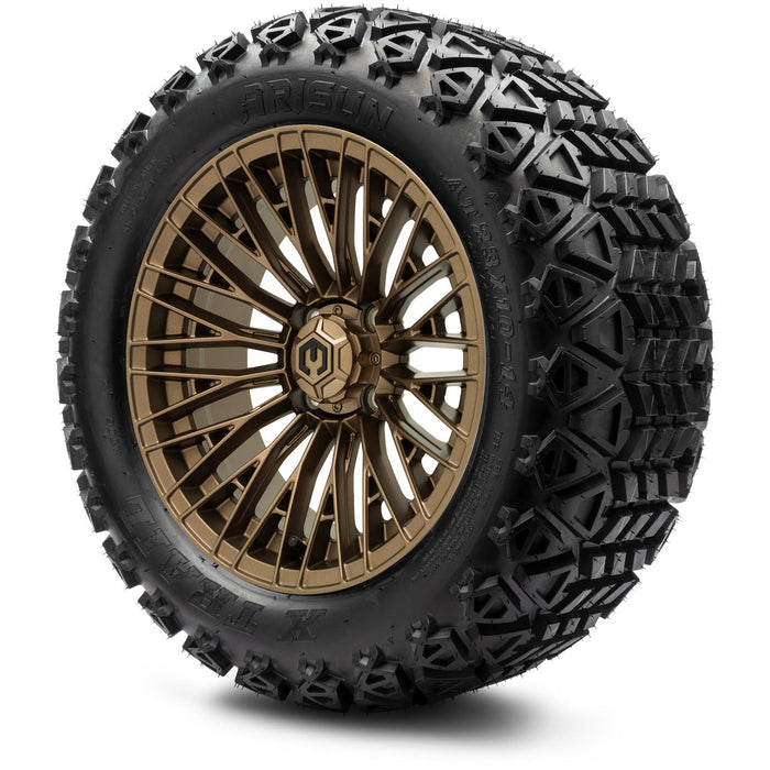 MODZ® 14" Reaper Bronze - Lifted Tires and Wheels Combo