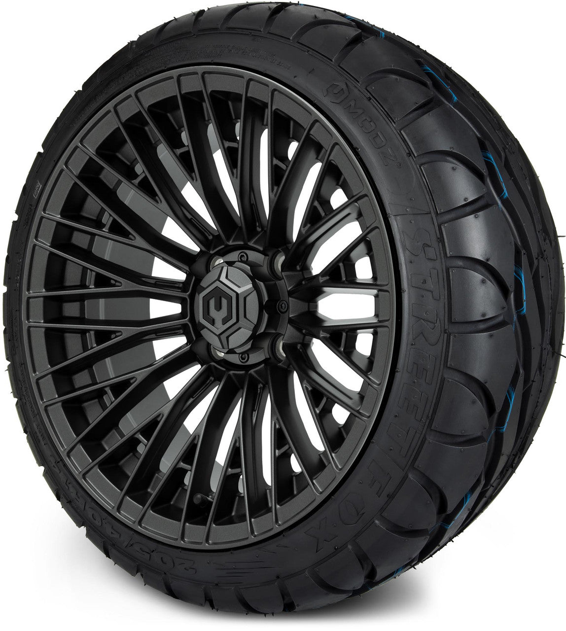 MODZ® 14" Reaper Titanium Gunmetal - Low Profile Tires and Wheels Combo