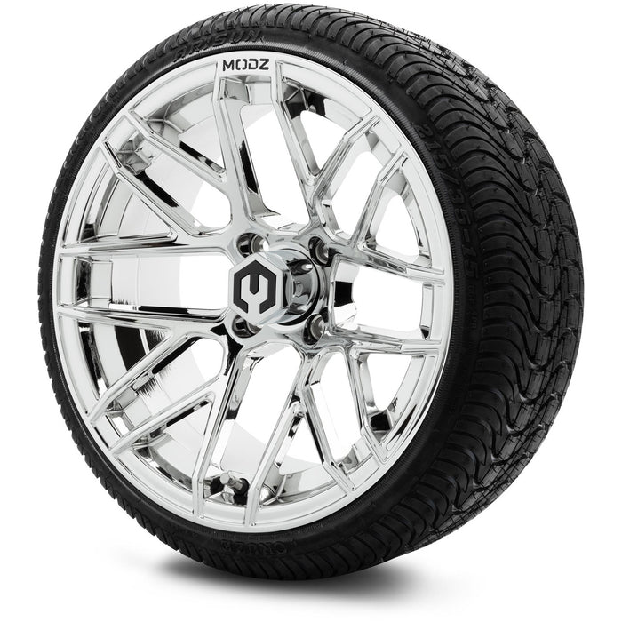 MODZ® 15" Matrix Chrome - Low Profile Tires and Wheels Combo