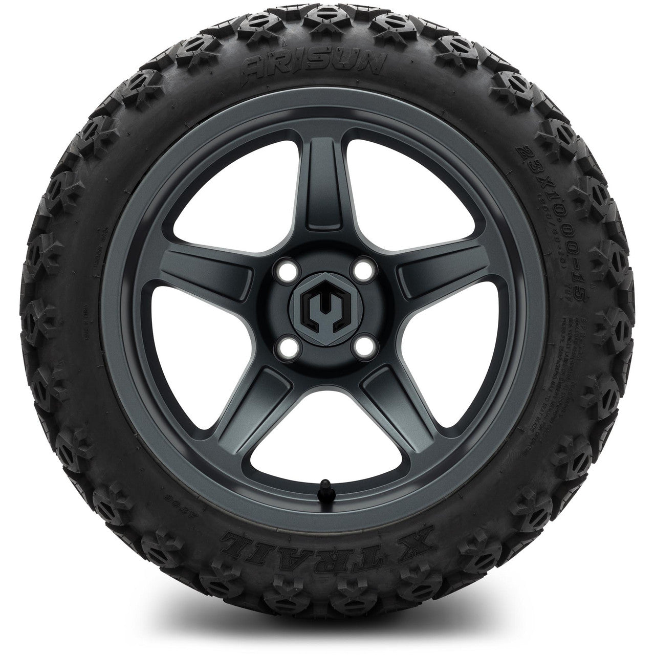 MODZ® 15" Drift Gunmetal - Lifted Tires and Wheels Combo