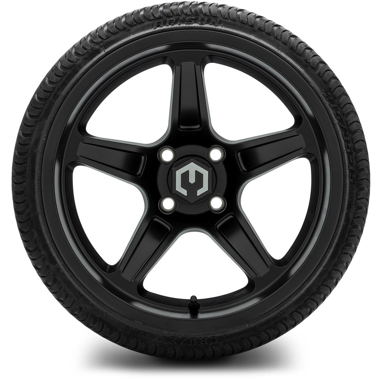MODZ® 15" Drift Matte Black - Low Profile Tires and Wheels Combo
