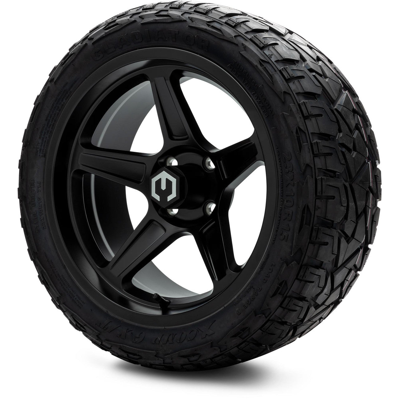 MODZ® 15" Drift Matte Black - Lifted Tires and Wheels Combo