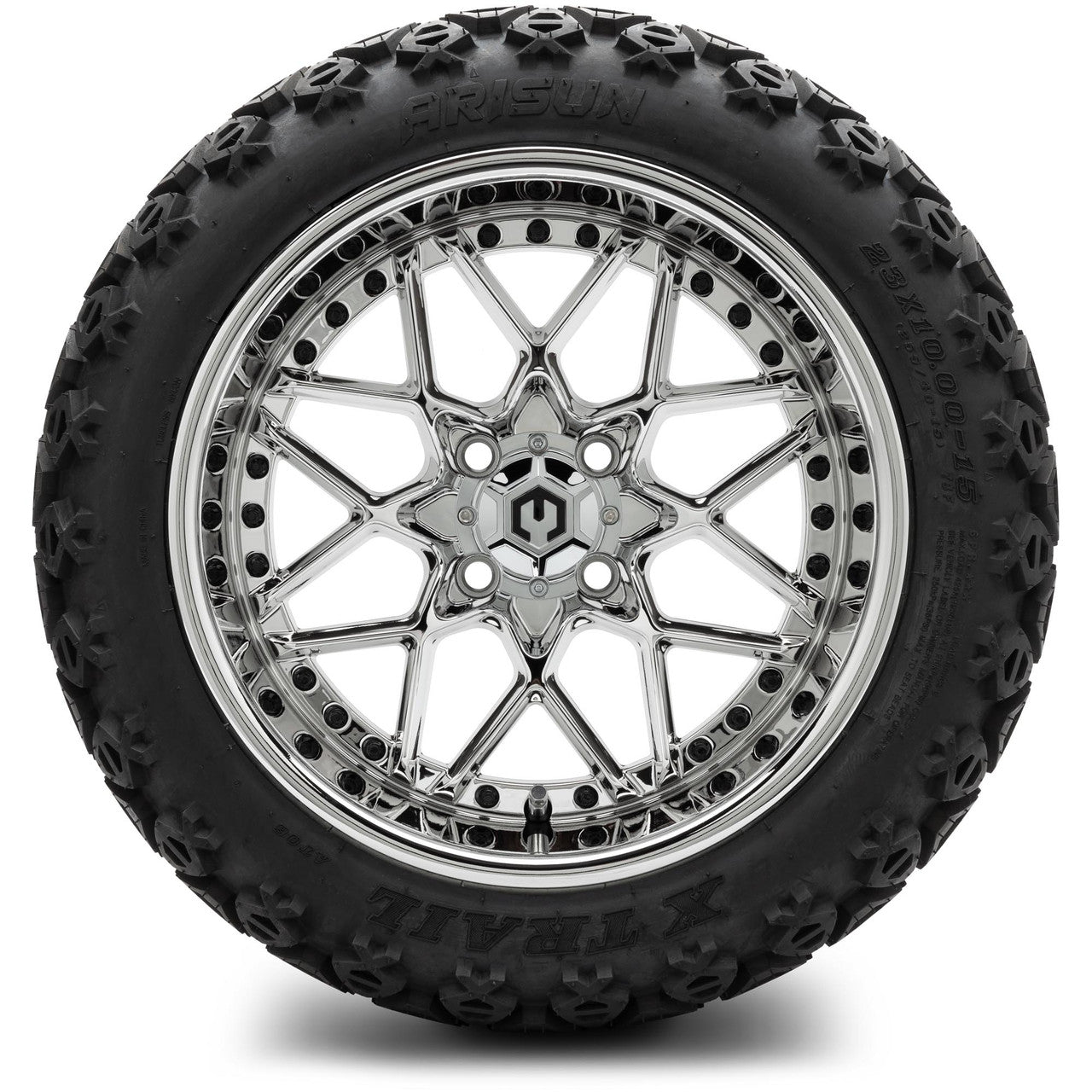 MODZ® 15" Formula Chrome - Lifted Tires and Wheels Combo
