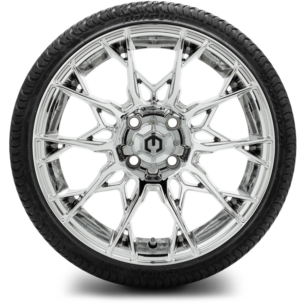 MODZ® 15" Chaos Chrome - Low Profile Tires and Wheels Combo