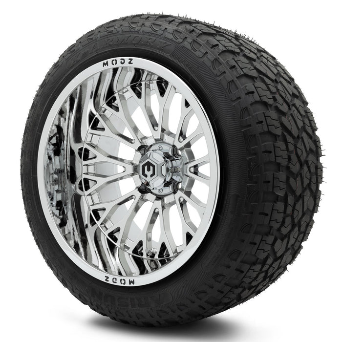 MODZ® 15x10" Convict Chrome - Lifted Tires and Wheels Combo