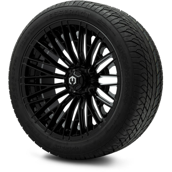 MODZ® 16" Reaper Glossy Black - Low Profile Tires and Wheels Combo