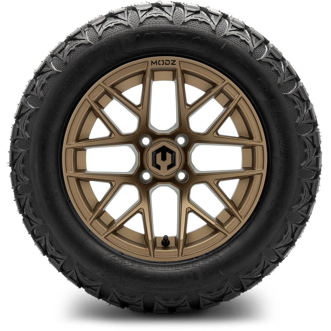 MODZ® 14" Matrix Matte Bronze - Lifted Tires and Wheels Combo