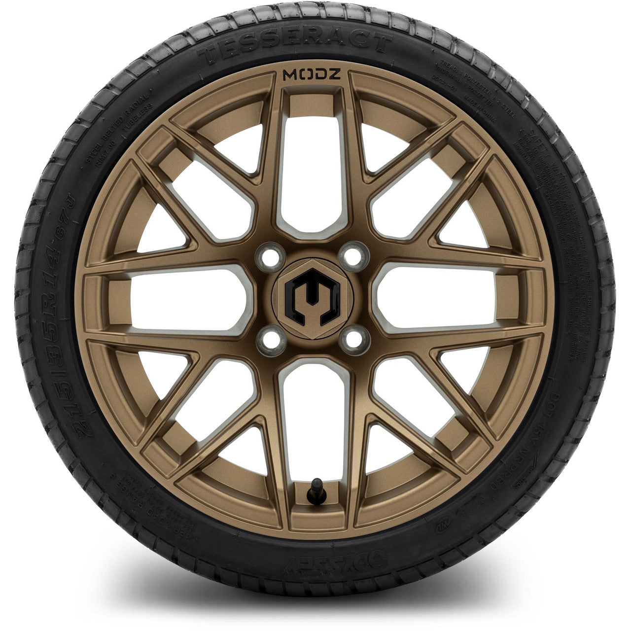 MODZ® 14" Matrix Matte Bronze - LowPro Street Tire and Wheels Combo