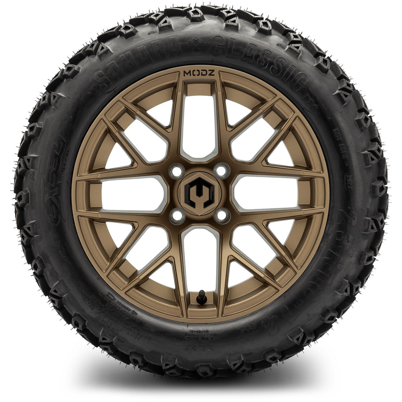 MODZ® 14" Matrix Matte Bronze - Lifted Tires and Wheels Combo