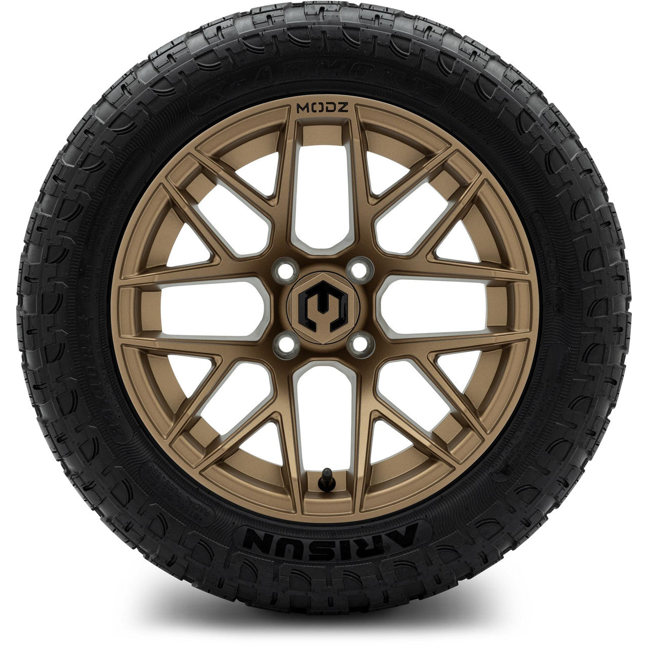 MODZ® 14" Matrix Matte Bronze - Lifted Tires and Wheels Combo