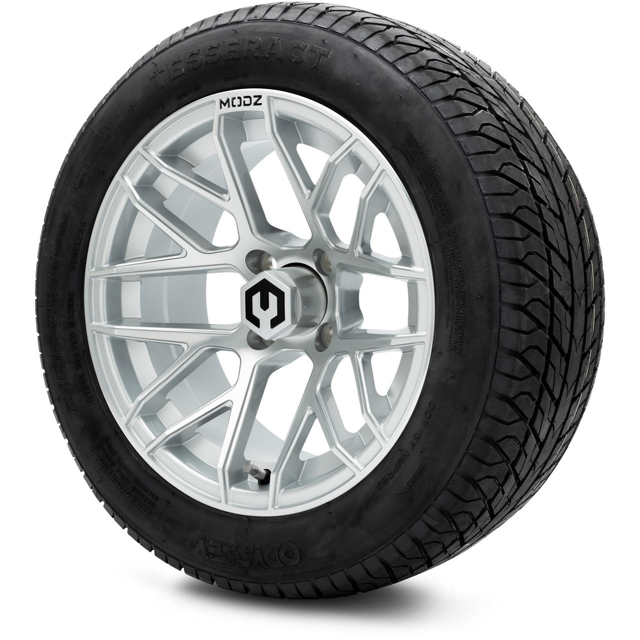 MODZ® 14" Matrix Silver - Lifted Tires and Wheels Combo