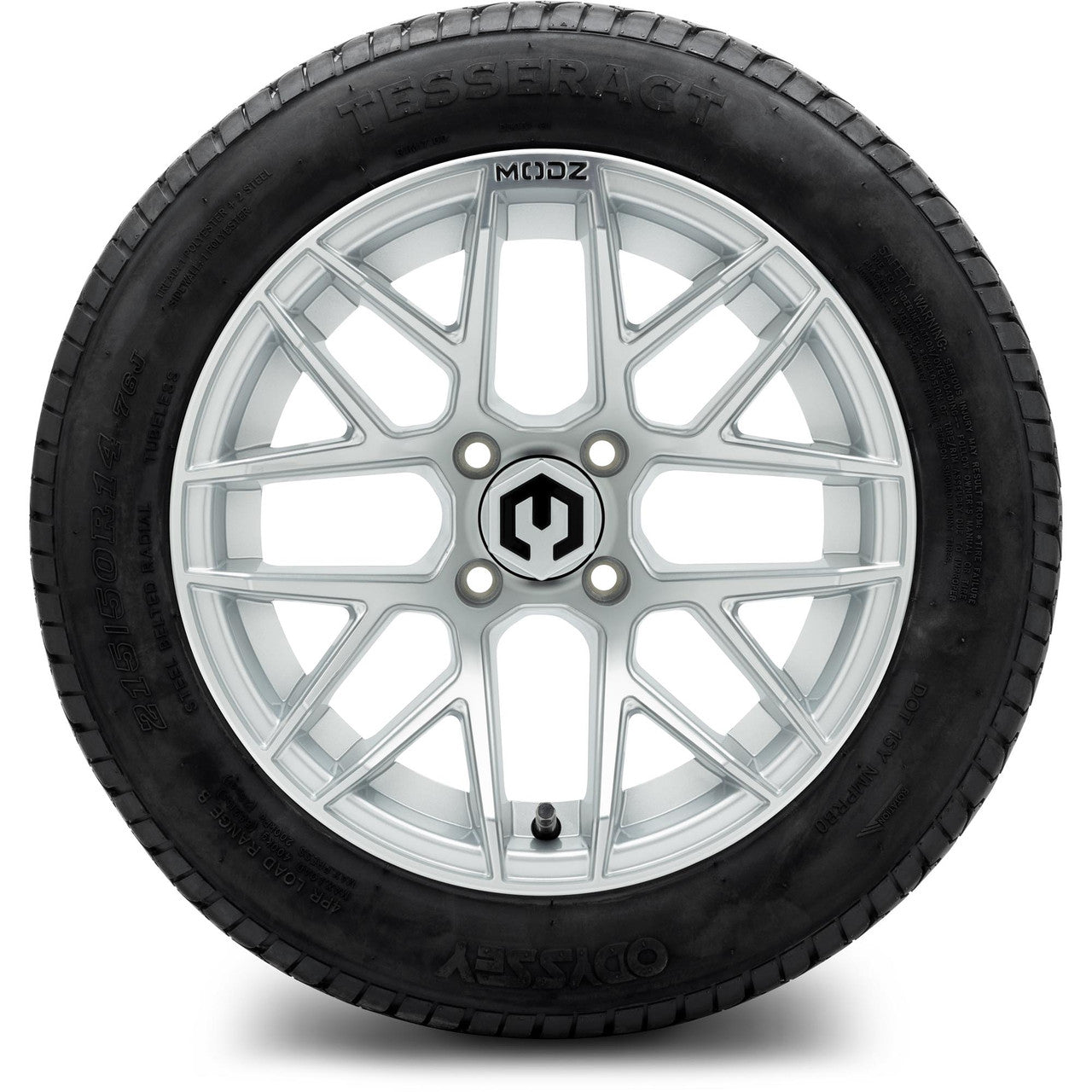 MODZ® 14" Matrix Silver - Lifted Tires and Wheels Combo