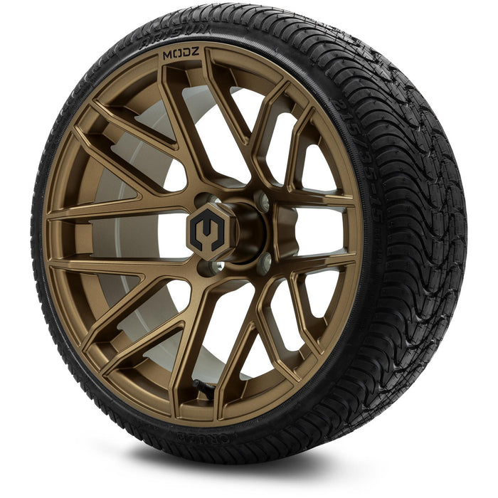 MODZ® 15" Matrix Matte Bronze - Low Profile Tires and Wheels Combo